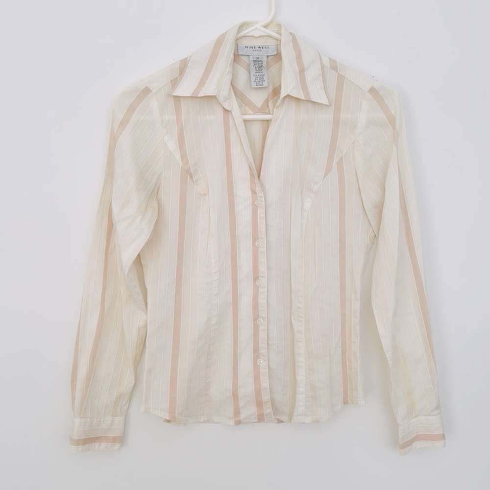 Nine West Petite Button Down Blouse